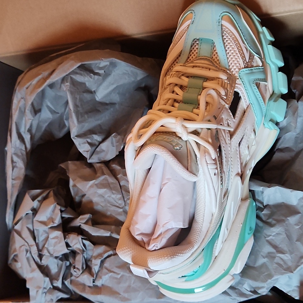 Balenciaga Track sneakers Mint and Beige